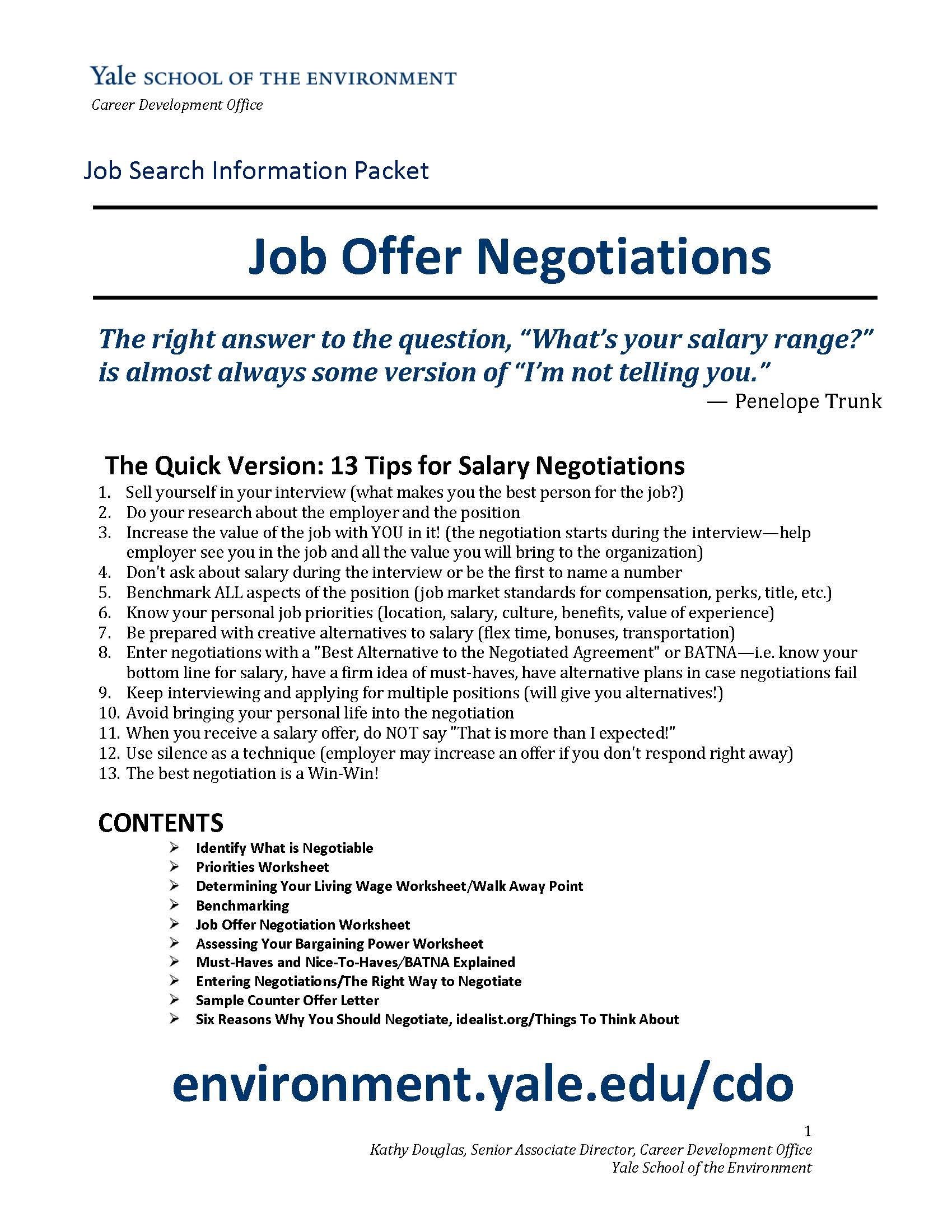 Mastering Salary Negotiation: How To Negotiate Job Offers